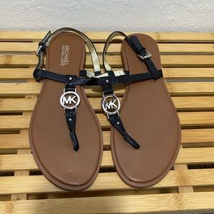 NWOT Michael Kors leather sandals, size 9.5